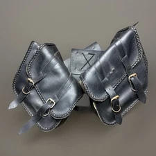 Willie & Max Harley Davidson - SB707B - Compact Braided Slant Saddlebag