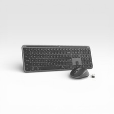 Logitech MK955 Signature Slim Combo Wireless Keyboard Mouse Black Sealed