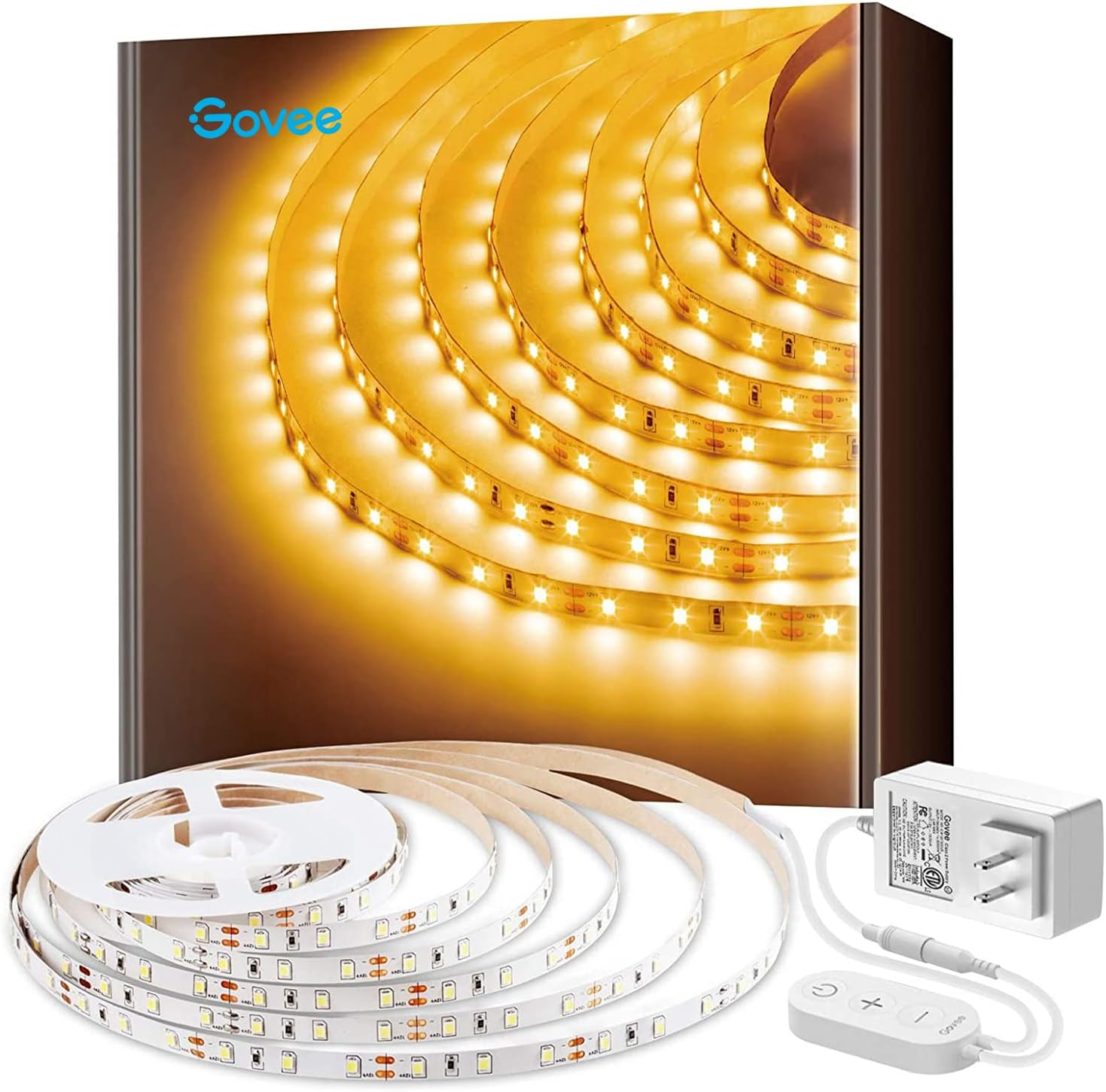 16.4ft Warm White 300 LED Dimmable Strip Lights 3000K for Cozy Ambiance