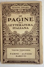 Le pagine della letteratura italiana. Volume undicesimo. Parini-Alfieri-Baretti