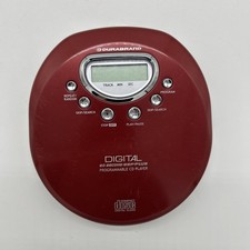 Durabrand CD-85 60 Second ESP Anti-Skip Programmable CD Player Red/Silver