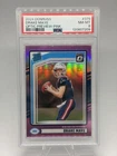 2024 Panini Donruss Drake Maye #379 Optic Preview Pink Prizm PSA 8