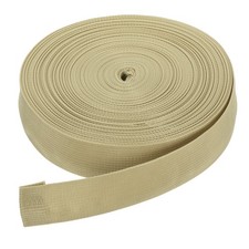 50 Yard x 1 1/2 Inch Width Nylon Webbing Strap Poly Flat Webbing Strapping Khaki