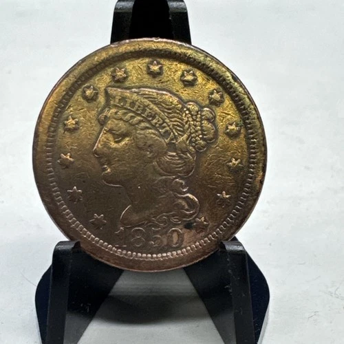 Photo of a 1850-P Large Cent from an eBay listing that sold on Jul 16, 2026