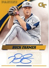 2016 Panini Buck Farmer Georgia Tech Yellow Jackets Signatures #BF-GT Auto