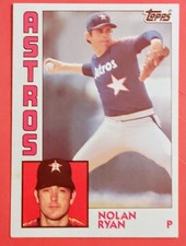 Nolan RYAN 1984 Topps # 470 Astros HOF Vintage Baseball Legend Nr-Mt