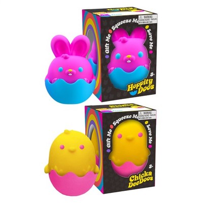 NeeDoh Bunnies & Chicks Assortment Fidget Squish Toy Squeeze Ball Easter Gift