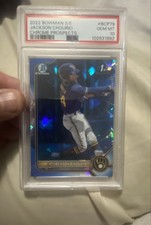 2022 Bowman Sapphire Edition - Chrome Prospects Jackson Chourio #BCP-79 (RC)