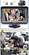 DoHonest Baby Car Camera HD 1080P - Rear-Facing Car Baby Monitor with Night Visi