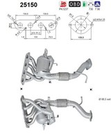 Katalysator As 25150 FüR Mazda Gj Gl GJ2 GL2 GL6 Gjefp Gjefw