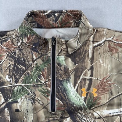 UNDER ARMOUR REALTREE リアルツリー ジャケット crye Under Armour Hunting Realtree Camo Quarter Zip Pullover Mens