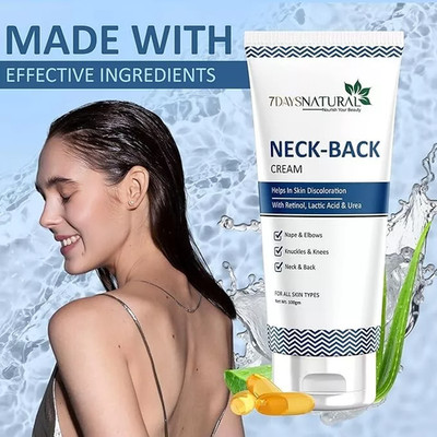 7 DAYS Neck Back Cream with Vitamin-E & Kojic acid For glowing Skin - 100 gm