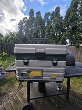 PLANO Four-Drawer Green Metallic/Silver Tackle Box 758005 