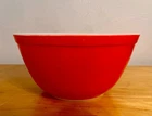 New ListingVintage Pyrex Primary Red 402 Mixing Bowl 1.5 Qt Nesting Bowl USA Mid-Century