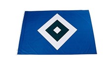 HSV Hamburger SV Flagge - Fahne Raute Logo Hissflagge XXL, Ösen  150cm x 200cm