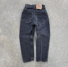 Vintage 90  s Little Levi  s 550 Relaxed Fit Orange Jeans - Size 7 Slim