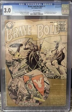 Brave and the Bold #1 1955 CGC GRADED 3.0 OLD LABEL DC COMICS