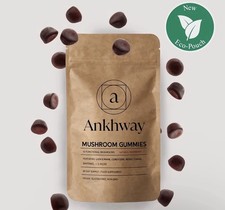 Ankhway 10-in-1 Mushroom Gummies - Lions Mane, Cordyceps, Chaga, Shiitake, Reish