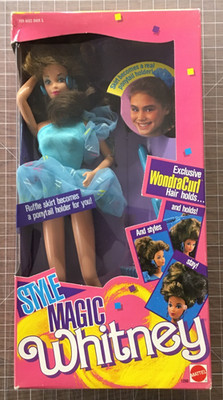 Barbie Style Magic Whitney Doll WondraCurl Hair (Mattel, 1988) #1290 - NIB