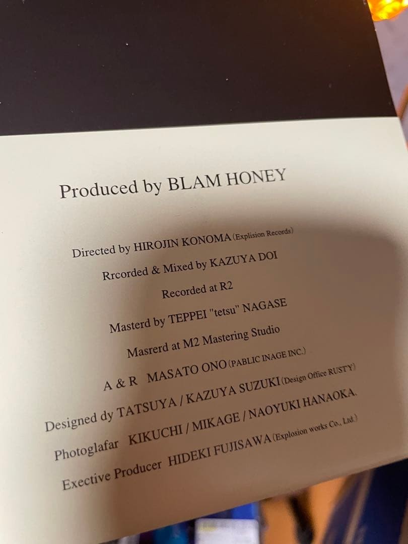 Blam Honey Cd V System Malice Mizer JPN Original Collection LTD