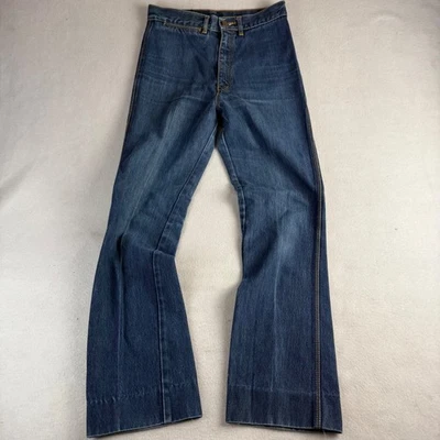 Vintage Gloria Vanderbilt Murjani High Rise Flare Jeans Blue Denim Size 13 70s - Image 1 of 4