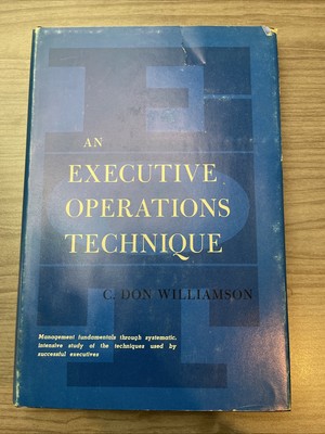 An Executive Operations Technique C. Don Williamson HCDJ 1963 Rare VTG