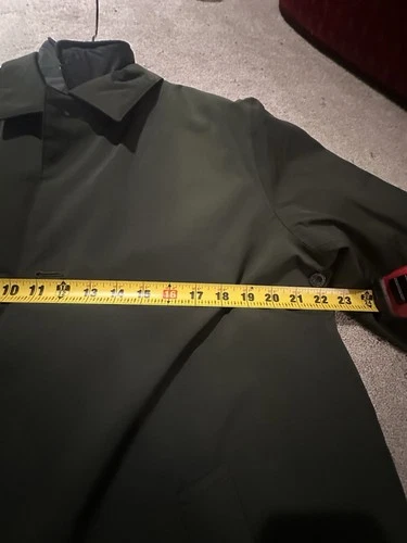 NN07  no nationality Men Green Primaloft Insulated Mid-Length Coat XL Zip/Button image 16