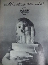 1963 DURALEX ST GOBAIN AH PRESS AD IF THIS PAGE WAS IN COLOR