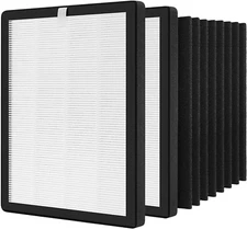 Isinlive Prohepa 9000 True HEPA Replacement Filters Compatible with VEVA Prohepa