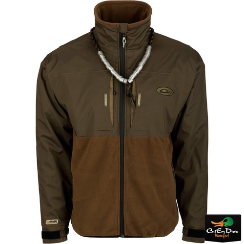 DRAKE WATERFOWL MST GUARDIAN EQWADER FLEX FLEECE FULL ZIP CAMO JACKET - Picture 9 of 11