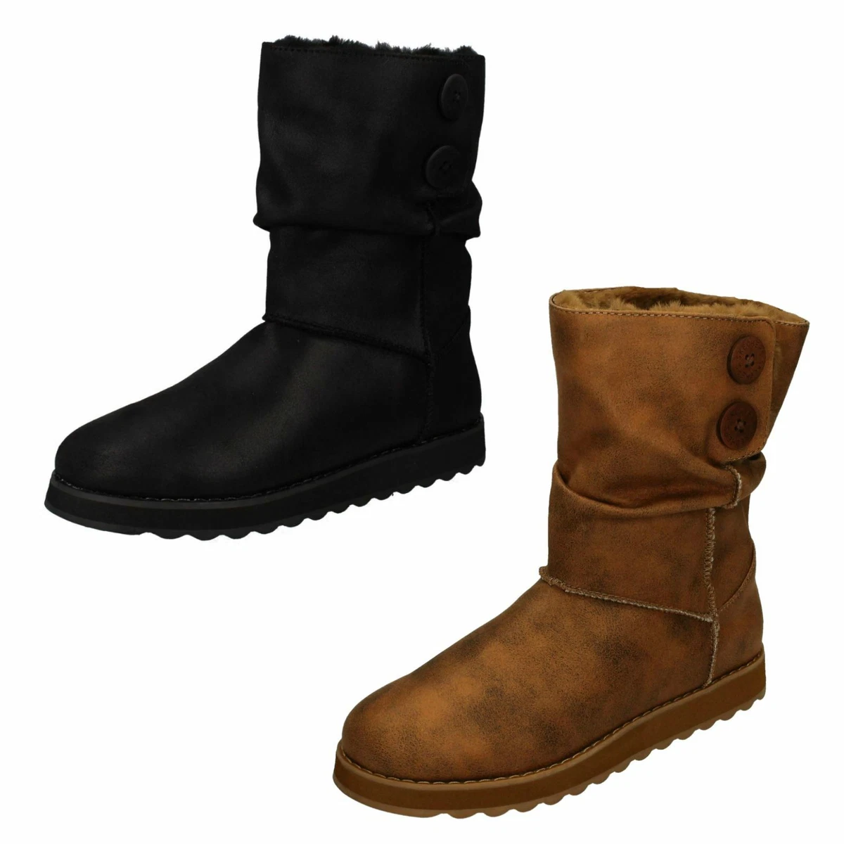 LADIES KEEPSAKES 2.0 UPLAND 44613 MID CALF PULL ON WINTER BOOTS SKECHERS
