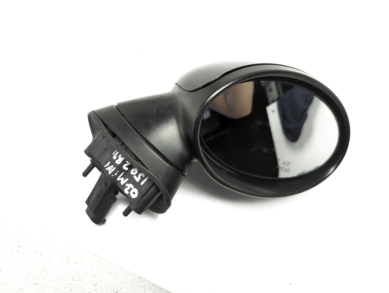2002-2008 Mini Cooper Passenger Rear View Mirror Outside -Black *Light ...
