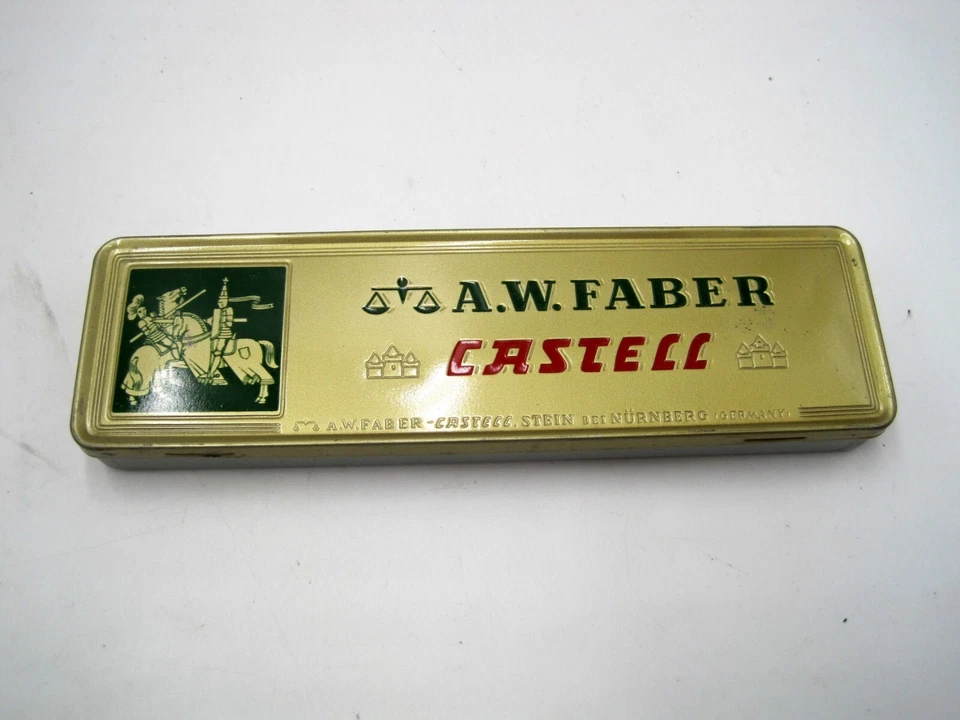 Juego de 3 - LATAS VINTAGE DE 12 LÁPICES A.W FABER CASTELL DIBUJO 9000 4B y 3H Foto 2 de 4