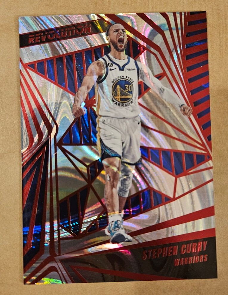 2023-24 Panini Revolution Stephen Curry 71/199 Red Swirl