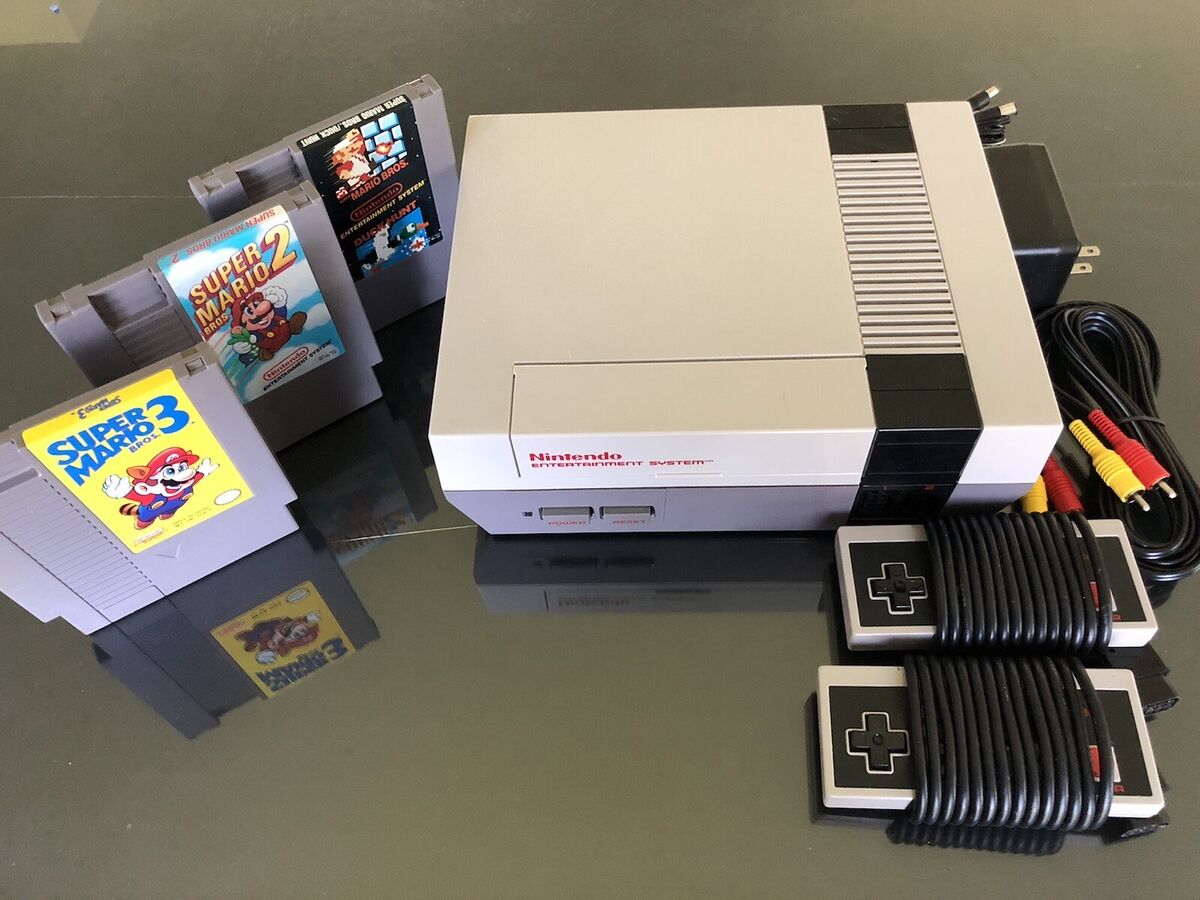 NINTENDO NES CONSOLE ORIGINAL SYSTEM GAMES SUPER MARIO 1 2 3 +YOU PICK  BUNDLE+