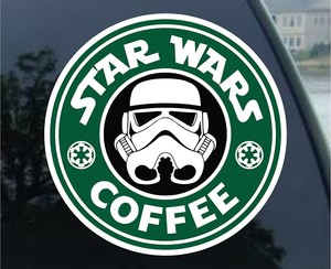 star wars coffee sticker