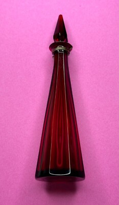 Annick Goutal●蝶デザイン●アロマキャンドル Annick Goutal Baccarat Crystal Eau d' Hadrian Ltd Ed Perfume Red