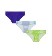 No Boundaries 3pk Womens Cheeky Underwear Panties Cotton Blend Multi-Size NEW