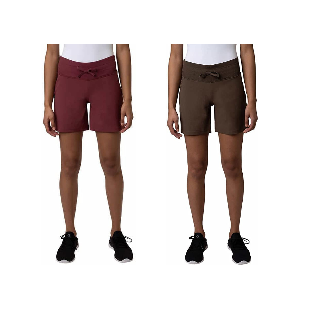 Tuff Athletics Women's Comfortable Drawstring Hybrid ShortsColor Pink