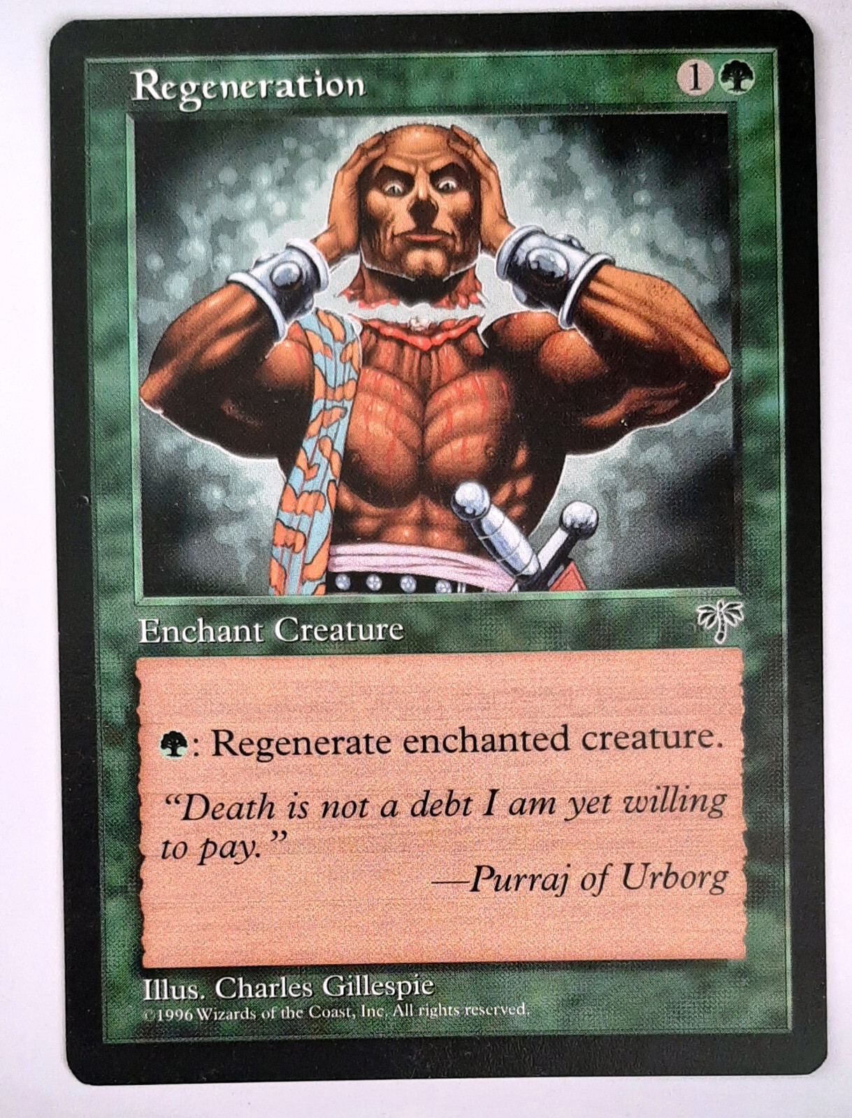 ►REGENERATION ►MIRAGE 1996 ►GREEN ►NM ►MAGIC GATHERING ►GREEN MIRAGES MTG