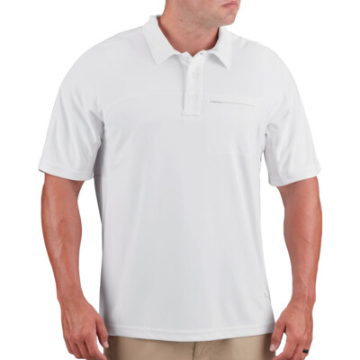 Propper Herren HLX Polo Kurzarm Strecken Atmungsaktiv T-Shirt Patrouille Weiß