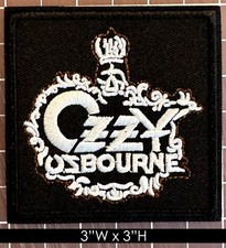 Ozzy Osbourne Skull King Embroidered Iron On Patch