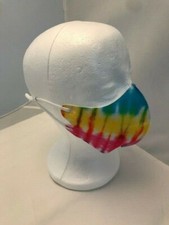 Fuchsia and yellow horizontal lines adjustable Tie-dye cover bandana scarves