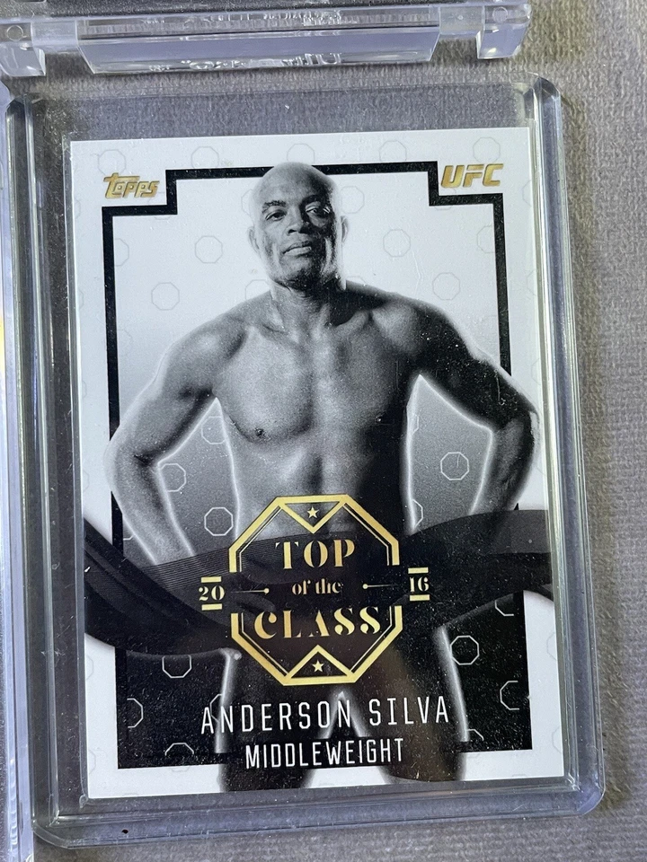 2016 Topps UFC Top of the Class - Silva Weidman Miocic Edgar Cain Aldo Lot of 6 - Image 2 of 4