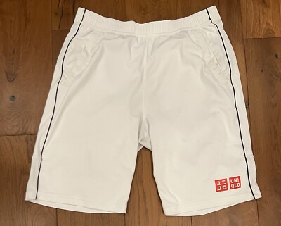 Uniqlo x Novak Djokovic RARE Tennis White Shorts US Open Men's