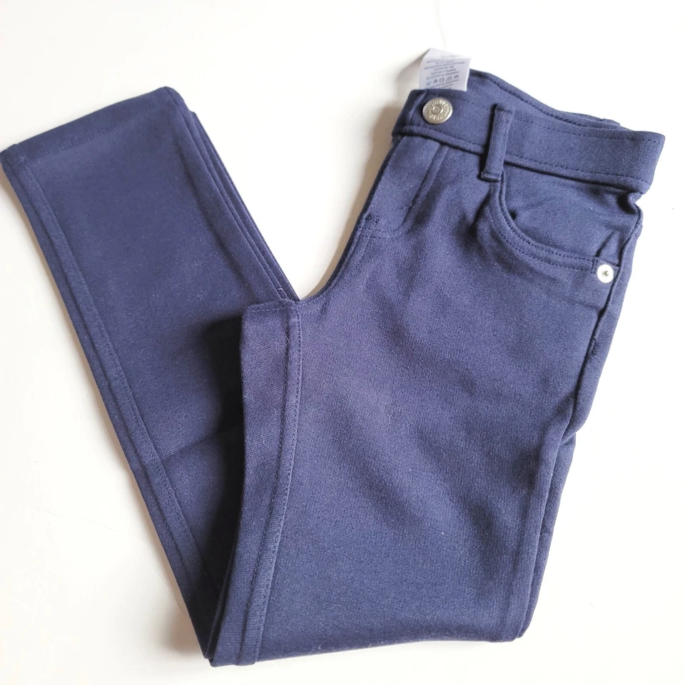 Gymboree Girls sz 5 "Uniform Shop" Navy Blue Ponte Pants NWT Back to School - Image 2 of 2