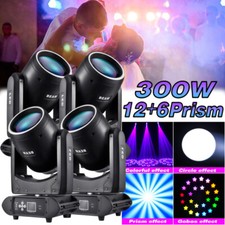 300W LED Moving Head Lights 18Prism RGBW Gobo Beam Stage Spot Light DJ Disco DMX