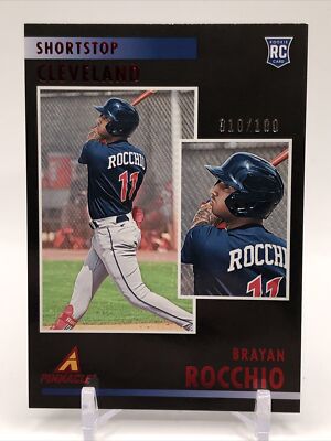 2023 Chronicles Pinnacle Red #26 Brayan Rocchio /100 Cleveland Guardians Rookie