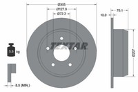 2X Textar 92113700 Bremsscheibe FüR Jeep