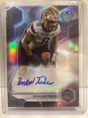 2023 Bowman University's Best Bralen Trice #BOA-BTR Refractor Auto Falcons